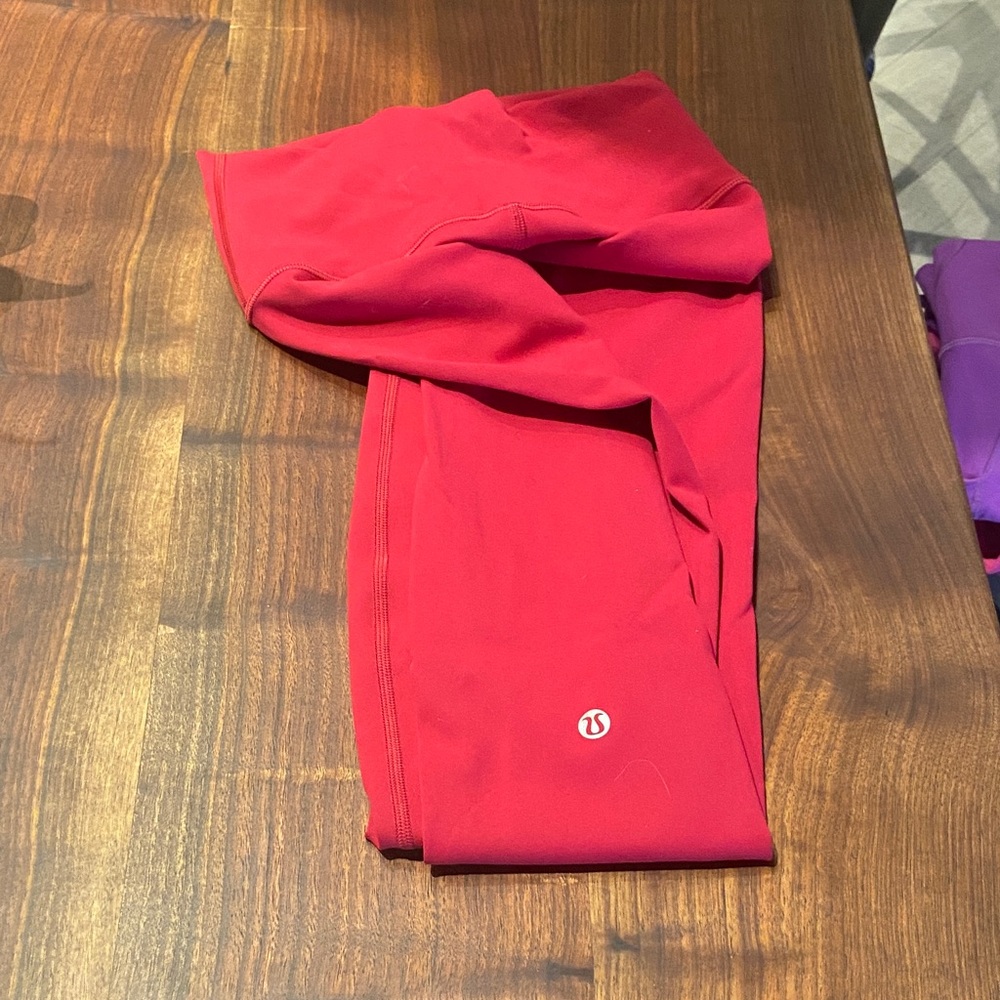 Lululemon Red Leggings